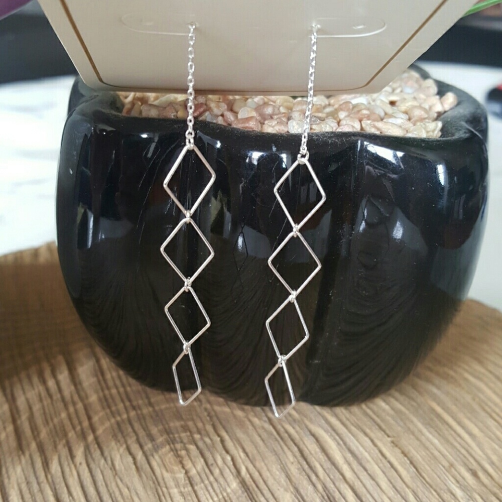 NWT Silver Dangle Earrings